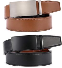 img 2 attached to Sliding Buckle Click 👖 Packs for Men's Belt Accessories