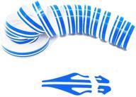 zatooto pinstripe tape for cars - diy vinyl blue pin striping decals, 385×0.47 inches auto waterproof pin stripe tape emblems trim: versatile automotive & home door enhancement solution logo