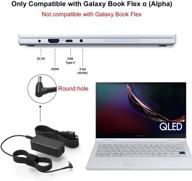 🔌 высококачественное зарядное устройство ul listed для ноутбука samsung galaxy book flex α alpha 13.3” np730qcj-k01us np730qcj-k02us поставка адаптера питания сети логотип
