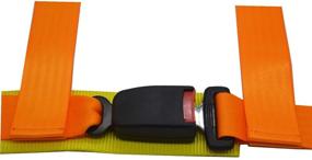 img 1 attached to 🔶 Spocoro 4-точечный предохранительный ремень с ремнями шириной 2 дюйма, стиль застежки для гоночного карта и гоночного сиденья, оранжевый (упаковка из 1)