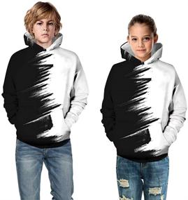 img 2 attached to 🧒 HaniLav Boys' Graphic Sweatshirts: Fashionable Pullover Hoodies for Trendy Boys