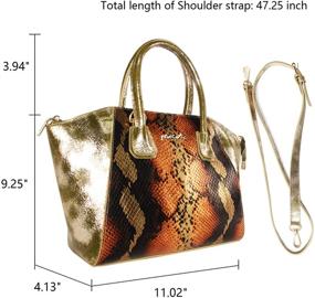 img 3 attached to Handbags Fashion Genuine Leather Shoulder