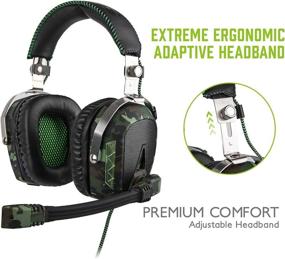 img 2 attached to 🎧 SADES Camo Xbox One Headset SA926T – Surround Sound Over-Ear Gaming Headphones for Xbox One, PC, Mac, PS4, Phone, Laptop – Camouflage Design