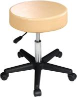 🪑 multi-functional master massage stool: pneumatic/hydraulic/beauty/swivel/tattoo/nanoskin upholstery in elegant cream logo