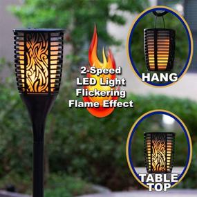 img 3 attached to Theater Solutions TT100: Wireless 120W Rechargeable Battery Bluetooth Tiki Torch Speaker 2 Pack Lanterns - Connect Up to 99 Speakers Wirelessly, Black