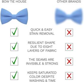 img 2 attached to 🎩 Timeless Pre Tied Bow Tie House: Enhance Your Accessory Collection with Stylish Ties, Cummerbunds & Pocket Squares