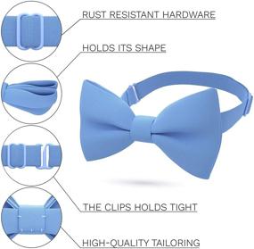 img 3 attached to 🎩 Timeless Pre Tied Bow Tie House: Enhance Your Accessory Collection with Stylish Ties, Cummerbunds & Pocket Squares