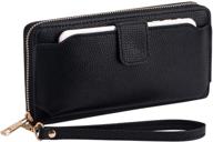👜 wristlet wallet purses with cellphone pocket - women's handbags & wallets in wristlets logo