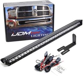 img 4 attached to 🔦 iJDMTOY Lower Grille Mount 30-Inch LED Light Bar for Dodge RAM 2500 3500 | 2003-2018 Compatible | Includes 150W CREE LED Lightbar, Mount Brackets, Wiring & Switch