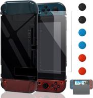 📱 fyoung updated dockable case for switch - grey | protective accessories with tempered glass screen protector логотип