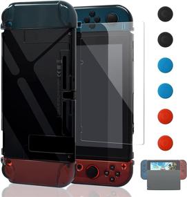 img 4 attached to 📱 FYOUNG Updated Dockable Case for Switch - Grey | Protective Accessories with Tempered Glass Screen Protector