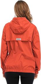 img 3 attached to Waterproof Lightweight Rain Jacket for Women with Hood - Ideal for Running, Cycling, Hiking & More - Windbreaker Raincoat for Women