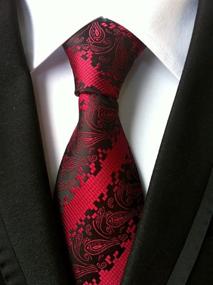 img 2 attached to XTAPAN Classic Neckties: Elegant Jacquard Polyester for Timeless Style