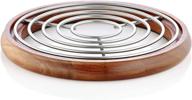 подставка sabatier wire aacacia wood trivet логотип