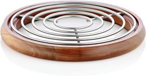 img 3 attached to Подставка Sabatier Wire Aacacia Wood Trivet