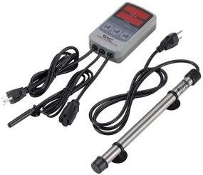 img 4 attached to Hygger Titanium Aquarium Heater: Digital Submersible Heater for Saltwater & Freshwater Tanks - Ideal for Fish Tanks Ranging from 5 to 120 Gal