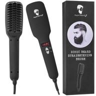 ionic beard straightener brush straightening logo