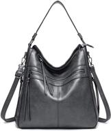 👜 roulens leather shoulder handbags: crossbody women's handbags & wallets in hobo bags logo