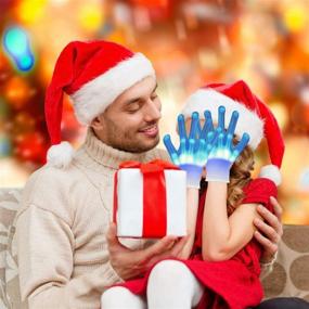 img 1 attached to 12 Color Changeable LED Gloves for Adults, Teens, and Kids - VicSport Fun Toys for Light-up Shows, Dance Parties, Carnivals and More!