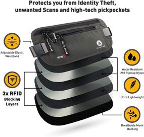 img 2 attached to 🔒 Hidden Blocking Secure Waterproof Travel Accessories - Ideal for Hassle-free Travel