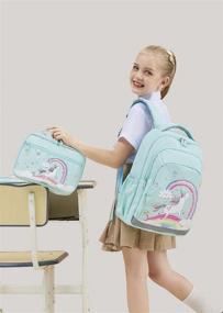 img 3 attached to Enchanting Unicorn Backpacks for Kindergarten and Elementary Students