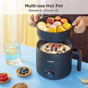 img 2 attached to 🍲 COMFEE' Electric Kettle and Cooker: Versatile 1.2L Non-Stick Mini Cooker with Power Adjustment, Perfect for Water, Eggs, Ramen, Soup, Porridge, Pasta, Oatmeal - Includes Steam Rack Accessory