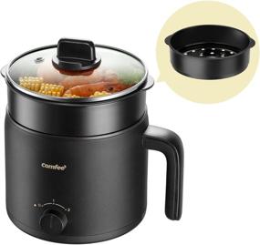 img 4 attached to 🍲 COMFEE' Electric Kettle and Cooker: Versatile 1.2L Non-Stick Mini Cooker with Power Adjustment, Perfect for Water, Eggs, Ramen, Soup, Porridge, Pasta, Oatmeal - Includes Steam Rack Accessory