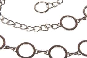 img 1 attached to 💍 Silver Metal Circle Chain Women's Accessories for Ladies