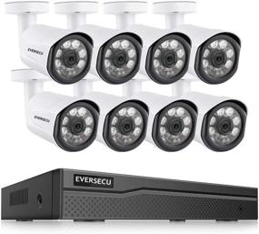 img 4 attached to 📷 Upgraded EVERSECU 3MP PoE Home Security Camera System - 8 Channel H.265+ NVR Recorder Including (8) 3.0MP Outdoor/Indoor Surveillance CCTV Bullet IP Cameras - Enhanced 100ft Night Vision Capability - Hard Drive Not Included
