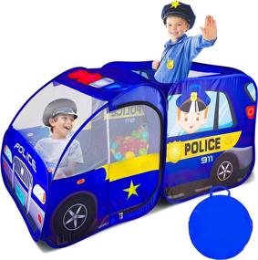 img 4 attached to 👮 Универсальная одежда для девочек-малышей полицейского для различных видов деятельности в помещении и на открытом воздухе.