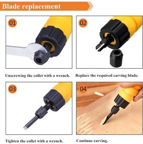 img 1 attached to 🪓 Efficient Electric Chisel Carving Machine for Woodworking Projects