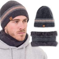 🧣 stay warm and stylish with the beanie neck warmer set for spring and fall логотип