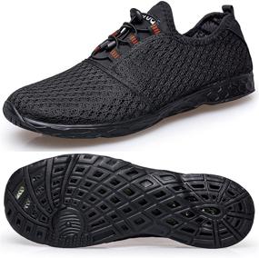 img 4 attached to TIANYUQI Mens Mesh Water Shoes