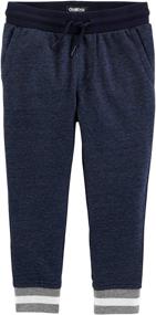 img 1 attached to 👶 Heather Toddler French Terry Joggers for Boys: The Perfect Blend of Style and Comfort!