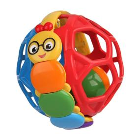 img 4 attached to Bendy Ball Rattle Toy: Baby Einstein's Educational Delight for Infants, Ages 3 Months and Up