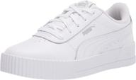 puma carina sneaker rosewater peony little boys' shoes: comfortable and stylish footwear choice logo