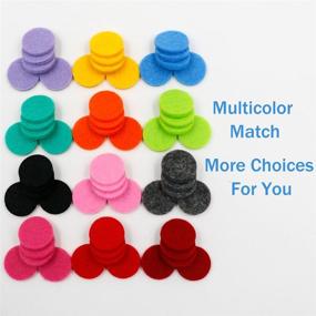 img 3 attached to 👃 RoyAroma 22mm Replacement Refill Pads (60PCS) - Enhance Your Aromatherapy Experience with 30mm Stainless Steel Essential Oil Diffuser Necklace Pendant Locket Car Diffuser - 12 Vibrant Colors, 6/7 Inch Diameter