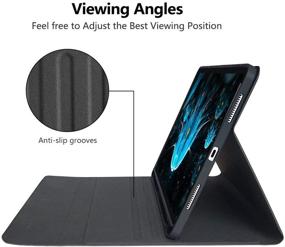 img 2 attached to 🔌 11-inch iPad Pro Keyboard Case 2021 - Detachable Wireless Bluetooth Keyboard Magnetic Smart Case for iPad Pro 11 2021/2020/2018 (3rd/2nd/1st Gen) - with Pencil Holder - Supports Apple Pencil Charging - Black