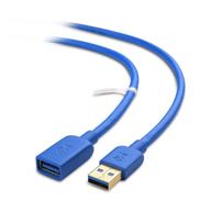 🔌 кабель cable matters длиной 3 фута usb 3.0 с удлинителем в синем цвете - идеально подходит для веб-камеры, vr-гарнитуры, принтера, жесткого диска и многого другого. логотип