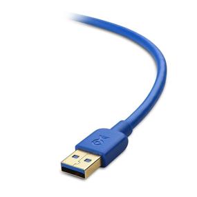 img 3 attached to 🔌 Кабель Cable Matters длиной 3 фута USB 3.0 с удлинителем в синем цвете - идеально подходит для веб-камеры, VR-гарнитуры, принтера, жесткого диска и многого другого.