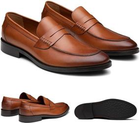 img 3 attached to 👞 Dunross Sons Lewis Cognac Loafer Men's Shoes