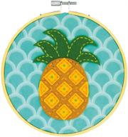 dimensions needlecrafts 72 75112 pineapple applique logo