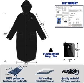 img 2 attached to 🌧️ Anyoo Waterproof Raincoat Lightweight Activities Women's Clothing: Coats, Jackets & Vests for All-Weather Protection