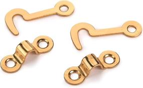 img 1 attached to 📌 Enhance Your Organizational Space with Stanley Brass Hook & Staple Catch (2 in A Pack)
