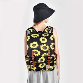 img 3 attached to Sunflower Backpack For Women Girls
