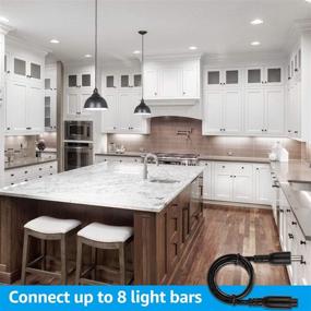 img 1 attached to 💡 TORCHSTAR LED Safe Lighting Kit: Alexa Compatible, App Control, Dimmable Light Bars, Under Cabinet Lights, 5000K Daylight, UL Power Adapter - Showcase, Shelf (6Pcs)