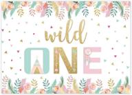 🎉 captivating funnytree 7x5ft boho wild one party backdrop for a memorable tribal teepee tent celebration: indian arrows, feather dreamcatchers, and flowers creating a vibrant photography setting suitable for a baby shower or 1st birthday banner, supplies, selfie photobooth prop logo