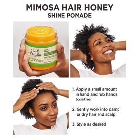 img 2 attached to 🍯 Восстанавливающая поддержка волос Mimosa Hair Honey от Carol's Daughter: питательное масло ши и какао для кудрявых, сухих и натуральных волос - 8 жидк. унц.
