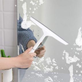 img 2 attached to 3-in-1 Shower Squeegee Cleaning Brush with Microfiber Cloth for Sparkling, Streak-Free Shower Doors, Windows, and Glass Surfaces