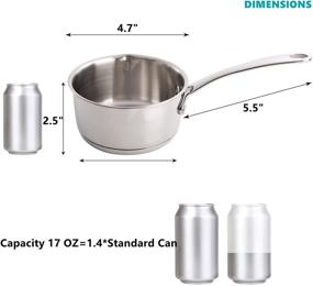 img 3 attached to DEAYOU Stainless Measuring 0 5 Quart Chocolate